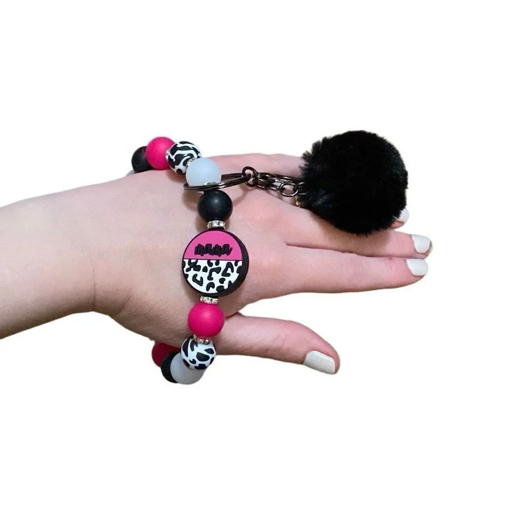 Beaded Wristlet Keychain